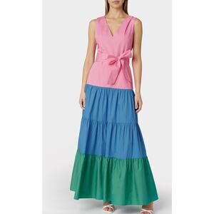 Milly Nicola Poplin Maxi Dress Size 4 NWT